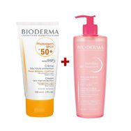 Bioderma Photoderm Spot SPF50+ 150 ml Güneş Kremi + Bioderma Sensibio Gel Moussant 500 ml Yüz Temizleyici Jel