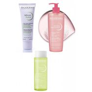 Bioderma Sebium Lotion 200 ml +Sebium Hydra Cream 40 ml + 500 ml Sensibio Gel Moussant Foaming Gel