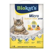 Biokat's Micro Fresh Extra Bahar Kokulu Aktif Karbonlu 6 lt Topaklanan Doğal Kedi Kumu