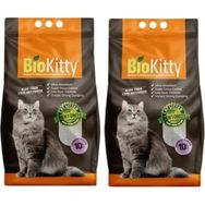 BioKitty 10 lt Lavanta Kokulu İnce Taneli Tozsuz Doğal Bentonit Kedi Kumu