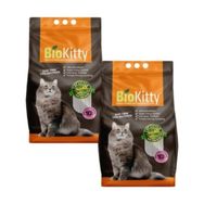 BioKitty 2x10 lt Bebek Pudra Kokulu İnce Taneli Doğal Bentonit Kedi Kumu