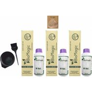 Biomagic Amonyaksız Organik Keratin + Argan Yağlı 11.00 Fildişi Sarısı 3x60 ml Saç Boyası + 90 ml Oksidan + Boyama Seti