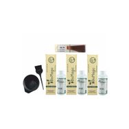 Biomagic Amonyaksız Organik Keratin + Argan Yağlı 8.00 Açık Kumral 3x60 ml Saç Boyası + 90 ml Oksidan + Boyama Seti