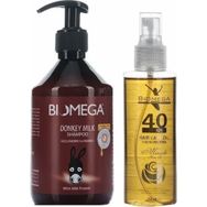 Biomega Eşek Sütü 500 ml Şampuan + 40 ml Bitki Saç Yağı