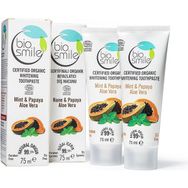 Biosmile 2x75 ml Aloe Vera Nane Papaya Diş Macunu