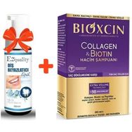Bioxcin 300 ml Collagen & Biotin Hacim Şampuanı+E2'quality Diş Beyazlatıcı Köpük