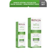 Bioxcin Acnium Akneye Eğilimli Ciltler İçin 15 ml Bakım Serumu + 50 ml Nemlendirici Krem