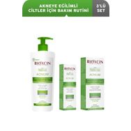 Bioxcin Acnium Akneye Eğilimli Ciltler İçin 500 ml Yüz Yıkama Jeli + 50 ml Nemlendirici Krem + 15 ml Bakım Serumu