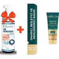 Bioxcin Keratin Argan Onarıcı Saç Bakım Kremi 250 ml Yıpranmış Ve Hasar Görmüş Saçlar+E2'quality Diş Beyazlatıcı Köpük