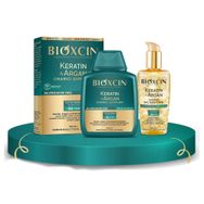 Bioxcin Keratin Argan Onarıcı Şampuan 300 ml + Bioxcin Kertin Argan Saç Bakım Yağı