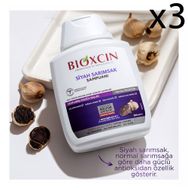 Bioxcin Siyah Sarımsak 3x300 ml Saç Dökülmesi Şampuanı