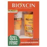 Bioxcin Sun Care Kuru ve Normal Ciltler İcin SPF50+ 50 ml Güneş Kremi + Sun Care SPF50+ 200 ml Güneş Spreyi