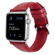 Bipower E2M Apple Watch 42-44 mm KRD10 Kırmızı Deri Akıllı Saat Kordon