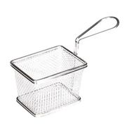 Biradlı BRD-YQ-03 Kare Tek Kulplu 10x7,5x7,5 cm Patates Sunum