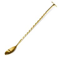 Biradlı Burgulu Altın 27 cm Bar Kaşık