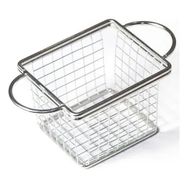 Biradlı Dikdörtgen Çift Kulplu 10 x 8,5 x 6,5 cm Patates Sunumu