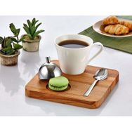 Biradlı GRV-303 17,5x17,5x2 cm Ahşap Standlı Kare Nescafe Seti