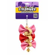Birdmozz Premium Hasır Örgülü Fiyonklu Kuş Oyuncağı