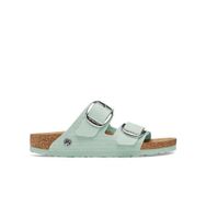 Birkenstock 1026724-20513 Yeşil Arizona Big Buckle Tex Rough Canvas Vegan Kadın Terlik
