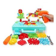 Birlik Oyuncak Hayvanlar 3D Stem Creative Eğitici Matkap Seti