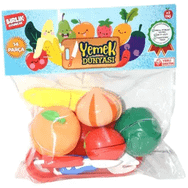 Birlik Toys URT007-PVC-2AB Yemek Dünyası Meyve Kesme Seti
