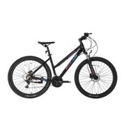 Bisan Athena 26V 43 cm Parlak Siyah Mavi Mor Kadın Dağ Bisikleti