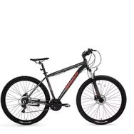 Bisan Atlas 48 cm V 27.5 Jant 21 Vites Parlak Gri Kırmızı Erkek Dağ Bisikleti
