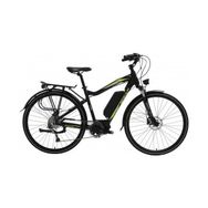 Bisan E-Cıty Siyah Yeşil 48 cm Hd 28 Jant 9 Vites Elektrikli Erkek Şehir Bisikleti