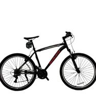 Bisan Leon 48 cm V 29 Jant 21 Vites Mat Siyah Kırmızı Erkek Dağ Bisikleti