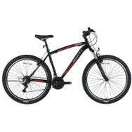 Bisan MTS 4600 48 cm 27.5 Jant 21 Vites Mat Siyah - Kırmızı Renk Erkek Dağ Bisikleti