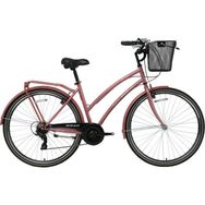 Bisan Serenity 46 cm V 28 Jant Nex.3 Vites Pembe Silver Kadın Şehir Bisikleti