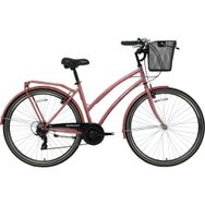 Bisan Serenity S V Fren 7 Vites 28 Jant Metalik Pembe Silver 46 Kadro Kadın Şehir Bisikleti