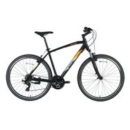 Bisan Trx 8100 V Fren 21 Vites 28 Jant 56 Kadro Mat Siyah Sarı Trekking Şehir Bisikleti