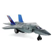 Bisepetim Çek Bırak Metal F-35 Benzeri Gri Savaş Uçağı Sesli Işıklı