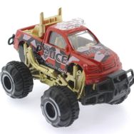 Bisepetim Çek Bırak Mini Off Road Kırmızı Polis Aracı
