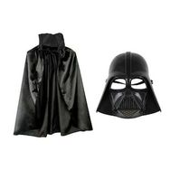Bisepetim Çocuk Boy Yıldız Savaşları Darth Vadet Maskesi ve Siyah 90 cm Pelerin Seti