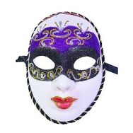 Bisepetim Mor Renk Masquerade Simli Yılbaşı Parti Maskesi