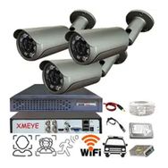 Bises BS 3SK8 3 Kameralı Yüz Tanımalı Hareket Algılayan 5 mp Lens 8 Süper King Led Metal Kasa Güvenlik Kamerası Seti
