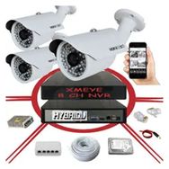 Bises BS 748LP 3'lü 5 mp 1940p Sensör 6 mp Sony Lens Metal Kasa IP Güvenlik Kamerası Seti
