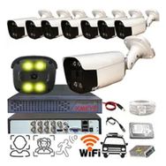 Bises BS2404W 8 Kameralı 1080p Yüz Tanımalı Hareket Algılayan 5 mp Lens Gece Renkli Gösteren Metal Kasa Güvenlik Kamerası Seti