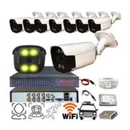 Bises BS504W 8 Kameralı Yüz Araç ve İnsan Tanımalı Hareket Algılayan 5 mp 1080p Gece Renkli Gösteren Güvenlik Kamerası Seti