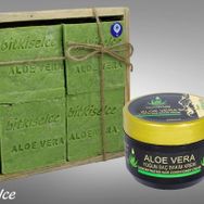 Bitkiselce 4 Kalıp Aloe Vera Sabunu & Aloe Vera 250 ml Saç Bakım Kremi
