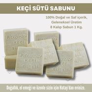 Bitkiselce 8x950 gr El Yapımı Keçi Sütü Sabunu