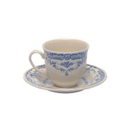 Bitossi Home 5,4x6,4 cm Rose Blue Floral Kahve Fincanı ve Tabağı