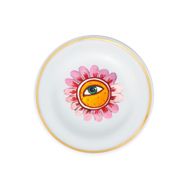 Bitossi Home Fabula Flower Eye 9.5 cm Pembe Porselen Küçük Tabak