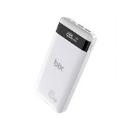 Bix 20000 mAh 45 Watt 2xUSB ve Type-C Hızlı Şarj Destekli Led Göstergeli Beyaz PowerBank