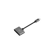 Bix ADP-07 Type-C to 3.5 mm Gri Aux ve Pd Şarj Adaptörü