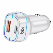 Bix BX-CCP36WT Siyah 36 W QC 3.0 USB PD Araç İçi Hızlı Şarj Adaptörü