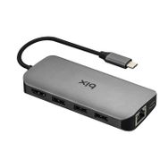 Bix BX10HB 8 in 1 USB Type-C Multiport Çoklayıcı