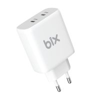 Bix BX2P50 30W + 20W PD TYPE-C Beyaz Hızlı Şarj Adaptörü